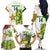 Custom Australia And Pakistan Cricket Family Matching Off Shoulder Long Sleeve Dress and Hawaiian Shirt Boxing Day 2023 Test Aussie With Shaheens - Wonder Print Shop