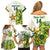 Custom Australia And Pakistan Cricket Family Matching Off Shoulder Short Dress and Hawaiian Shirt Boxing Day 2023 Test Aussie With Shaheens - Wonder Print Shop