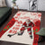 Christmas Canada Hockey Area Rug Merry Hockey-Mas Maple Leaves Pattern - Wonder Print Shop