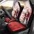 Christmas Canada Hockey Car Seat Cover Merry Hockey-Mas Maple Leaves Pattern