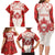 Christmas Canada Hockey Family Matching Long Sleeve Bodycon Dress and Hawaiian Shirt Merry Hockey-Mas Maple Leaves Pattern - Wonder Print Shop