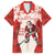 Christmas Canada Hockey Family Matching Off The Shoulder Long Sleeve Dress and Hawaiian Shirt Merry Hockey-Mas Maple Leaves Pattern - Wonder Print Shop