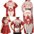 Christmas Canada Hockey Family Matching Off Shoulder Maxi Dress and Hawaiian Shirt Merry Hockey-Mas Maple Leaves Pattern - Wonder Print Shop