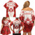 Christmas Canada Hockey Family Matching Off Shoulder Short Dress and Hawaiian Shirt Merry Hockey-Mas Maple Leaves Pattern - Wonder Print Shop