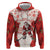 Christmas Canada Hockey Hoodie Merry Hockey-Mas Maple Leaves Pattern - Wonder Print Shop