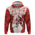 Christmas Canada Hockey Hoodie Merry Hockey-Mas Maple Leaves Pattern - Wonder Print Shop