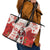 Christmas Canada Hockey Leather Tote Bag Merry Hockey-Mas Maple Leaves Pattern - Wonder Print Shop