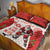 Christmas Canada Hockey Quilt Bed Set Merry Hockey-Mas Maple Leaves Pattern