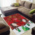 Christmas Canada Area Rug Joyeux Noel - Caribou With Maple Leaf - Wonder Print Shop