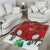 Christmas Canada Area Rug Joyeux Noel - Caribou With Maple Leaf - Wonder Print Shop