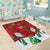 Christmas Canada Area Rug Joyeux Noel - Caribou With Maple Leaf - Wonder Print Shop