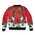 Christmas Canada Bomber Jacket Joyeux Noel - Caribou With Maple Leaf - Wonder Print Shop