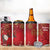 Christmas Canada 4 in 1 Can Cooler Tumbler Joyeux Noel - Caribou With Maple Leaf - Wonder Print Shop