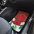 Christmas Canada Car Mats Joyeux Noel - Caribou With Maple Leaf - Wonder Print Shop