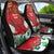 Christmas Canada Car Seat Cover Joyeux Noel - Caribou With Maple Leaf - Wonder Print Shop