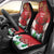 Christmas Canada Car Seat Cover Joyeux Noel - Caribou With Maple Leaf - Wonder Print Shop