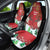 Christmas Canada Car Seat Cover Joyeux Noel - Caribou With Maple Leaf - Wonder Print Shop