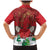 Christmas Canada Family Matching Mermaid Dress and Hawaiian Shirt Joyeux Noel - Caribou With Maple Leaf - Wonder Print Shop