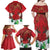 Christmas Canada Family Matching Off Shoulder Maxi Dress and Hawaiian Shirt Joyeux Noel - Caribou With Maple Leaf - Wonder Print Shop