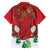 Christmas Canada Family Matching Off Shoulder Short Dress and Hawaiian Shirt Joyeux Noel - Caribou With Maple Leaf - Wonder Print Shop