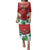 Christmas Canada Family Matching Puletasi and Hawaiian Shirt Joyeux Noel - Caribou With Maple Leaf - Wonder Print Shop