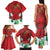 Christmas Canada Family Matching Tank Maxi Dress and Hawaiian Shirt Joyeux Noel - Caribou With Maple Leaf - Wonder Print Shop