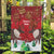 Christmas Canada Garden Flag Joyeux Noel - Caribou With Maple Leaf - Wonder Print Shop