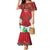 Christmas Canada Mermaid Dress Joyeux Noel - Caribou With Maple Leaf - Wonder Print Shop