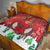 Christmas Canada Quilt Joyeux Noel - Caribou With Maple Leaf - Wonder Print Shop