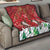 Christmas Canada Quilt Joyeux Noel - Caribou With Maple Leaf - Wonder Print Shop