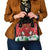 Christmas Canada Shoulder Handbag Joyeux Noel - Caribou With Maple Leaf