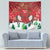 Christmas Canada Tapestry Joyeux Noel - Caribou With Maple Leaf