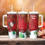 Christmas Canada Tumbler With Handle Joyeux Noel - Caribou With Maple Leaf