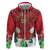 Christmas Canada Zip Hoodie Joyeux Noel - Caribou With Maple Leaf - Wonder Print Shop