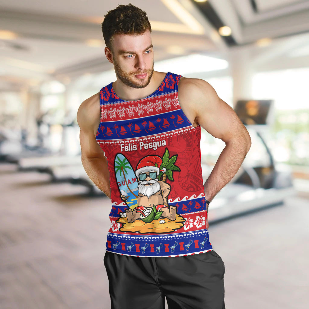 Custom Guam Christmas Men Tank Top Guaman Santas Felis Pasgua - Wonder Print Shop