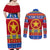 Custom Philippines Christmas Couples Matching Off Shoulder Maxi Dress and Long Sleeve Button Shirt Filipino Parol Maligayang Pasko - Wonder Print Shop