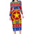 Custom Philippines Christmas Family Matching Long Sleeve Bodycon Dress and Hawaiian Shirt Filipino Parol Maligayang Pasko - Wonder Print Shop