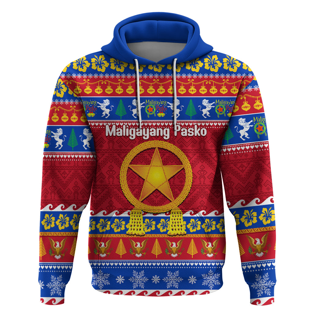 Custom Philippines Christmas Hoodie Filipino Parol Maligayang Pasko - Wonder Print Shop