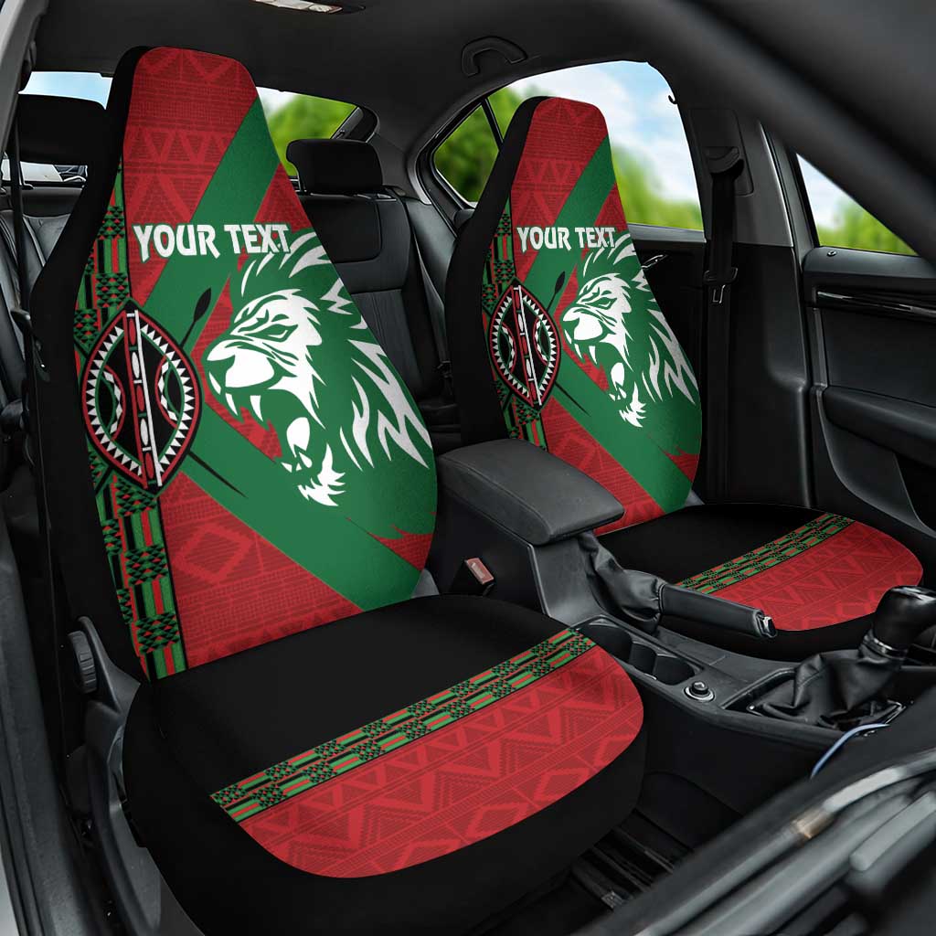 Kenya Rugby Custom Car Seat Cover Go Lionesses - African Pattern - Wonder Print Shop