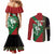 Kenya Rugby Custom Couples Matching Mermaid Dress and Long Sleeve Button Shirt Go Lionesses - African Pattern