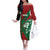 Kenya Rugby Custom Family Matching Off The Shoulder Long Sleeve Dress and Hawaiian Shirt Go Lionesses - African Pattern - Wonder Print Shop