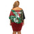 Kenya Rugby Custom Family Matching Off Shoulder Short Dress and Hawaiian Shirt Go Lionesses - African Pattern - Wonder Print Shop