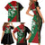 Kenya Rugby Custom Family Matching Short Sleeve Bodycon Dress and Hawaiian Shirt Go Lionesses - African Pattern - Wonder Print Shop