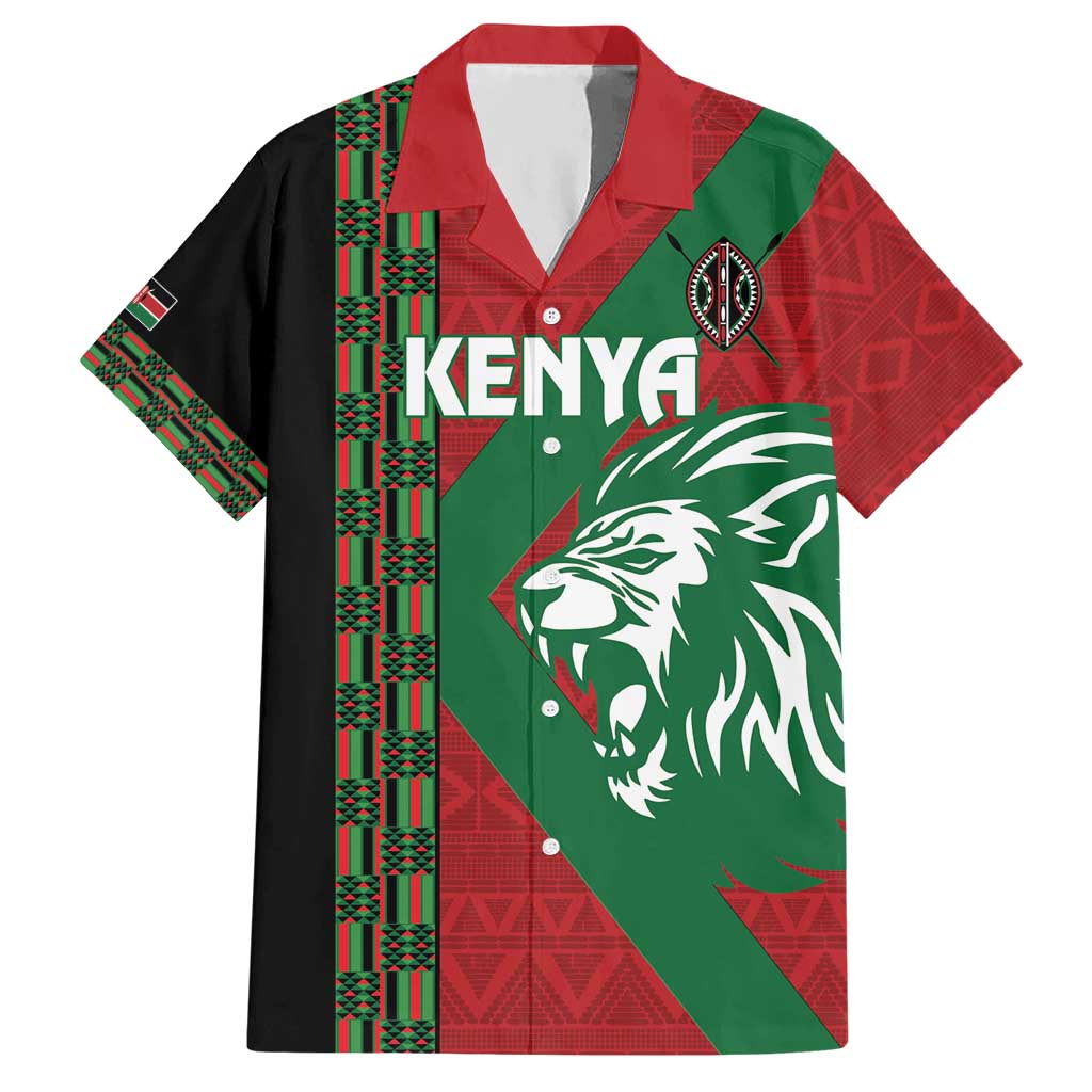 Kenya Rugby Custom Hawaiian Shirt Go Lionesses - African Pattern - Wonder Print Shop