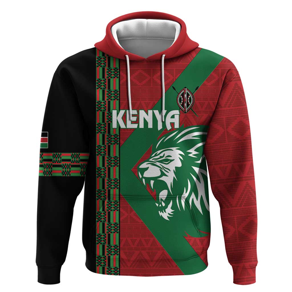 Kenya Rugby Custom Hoodie Go Lionesses - African Pattern