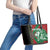 Kenya Rugby Custom Leather Tote Bag Go Lionesses - African Pattern - Wonder Print Shop