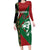 Kenya Rugby Custom Long Sleeve Bodycon Dress Go Lionesses - African Pattern - Wonder Print Shop