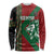 Kenya Rugby Custom Long Sleeve Shirt Go Lionesses - African Pattern - Wonder Print Shop