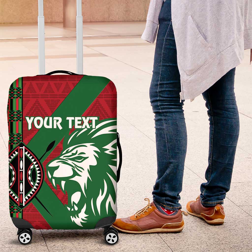 Kenya Rugby Custom Luggage Cover Go Lionesses - African Pattern - Wonder Print Shop