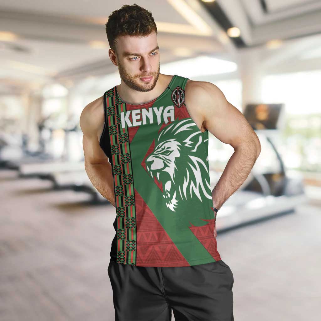 Kenya Rugby Custom Men Tank Top Go Lionesses - African Pattern - Wonder Print Shop